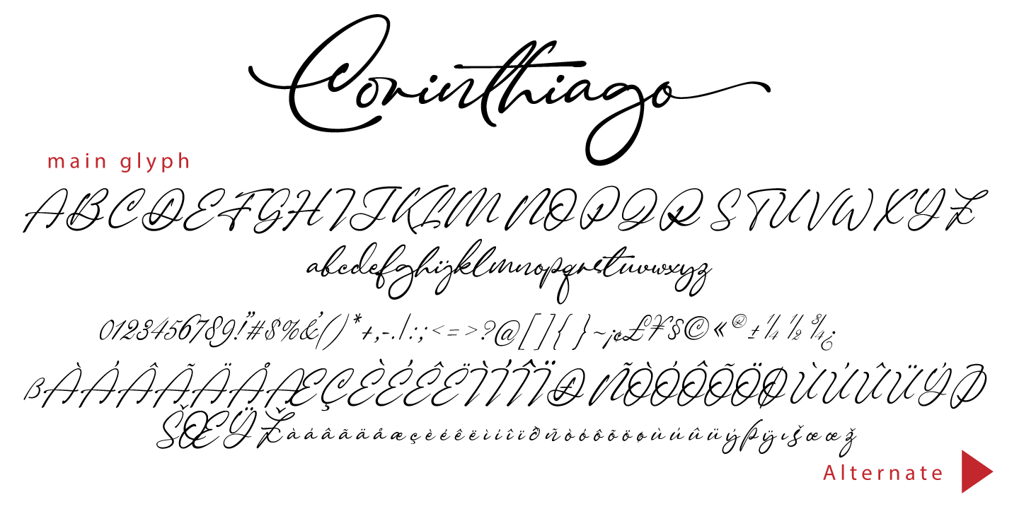 Example font Corinthiago #4